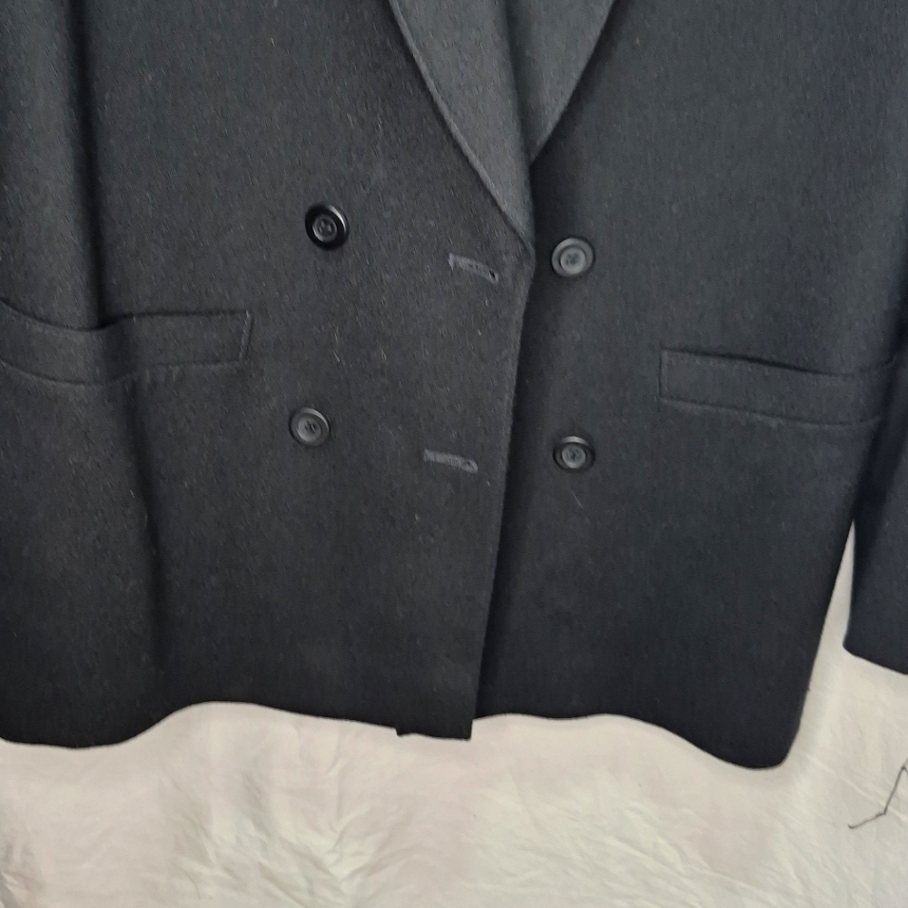 Pendleton Classic Black Double-Breasted Wool Blaz… - image 7